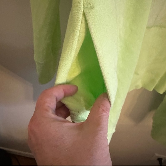 Large Calvin Klein Performance Fly Away Cascading Cardigan Mint Open Front - Picture 9 of 11